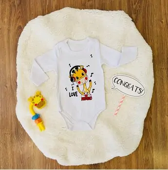 BEBIO I Love Music Giraffe ჩვილის ბოდე 2099 White
