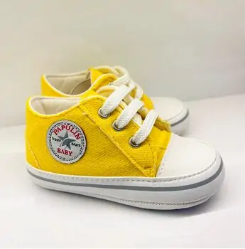 Papulin Baby Shoes 0-12 Months 4278 ჩვილის ფეხსაცმელი YELLOW, 2 image
