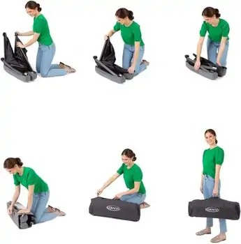 Graco PLAYARD FOLDLITE SHADOW პორტატული საწოლ-მანეჟი, 4 image