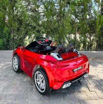 Mercedes Benz Electric Car Painted Red - ელექტრო მანქანა კაუჩუკის საბურავებით, 6 image