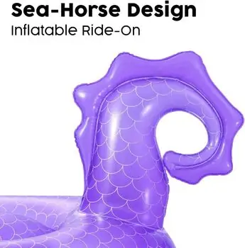 Bestway 41505 Royal Seahorse Ride-On - გასაბერი უნიქორნი, 4 image