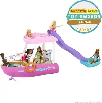 Barbie Dream Boat Playset with 20+ Ocean-Themed Accessories - ბარბის სათამაშო გემი, 3 image