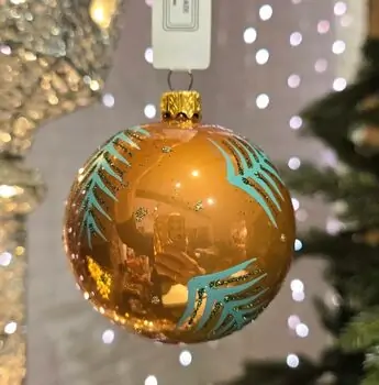 Christmas Leaf Ball Hanging Decoration - ნაძვის ხის სათამაშო