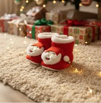 Funny Santa Claus Shoes - საბავშვო საახალწლო ფეხსაცმელი