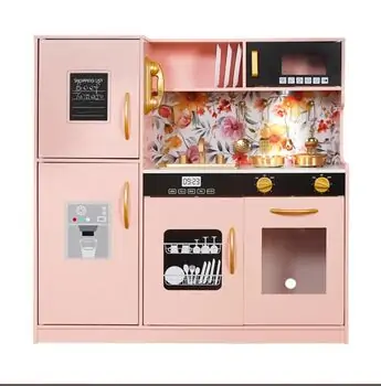 Wooden Kitchen Playset  Pink - საბავშვო ხის სამზარეულო, 7 image