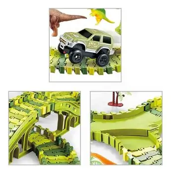 Dinosaur Track Set With Car - სათამაშო დინოზავრის ტრასა, 5 image
