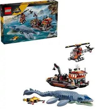 Lego Jurassic World 77983 Mosasaurus Dinosaur Boat Attack