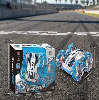 Remote Control Stunt Car With Glowing Wheels - სათამაშო დისტანციური მანქანა, 2 image