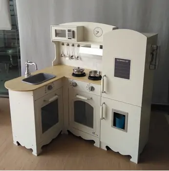 Toy Wooden Kitchen With Accessories TX1196 საბავშვო ხის სამზარეულო, 3 image