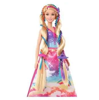 Barbie Dreamtopia Braided Princess Doll MTL-GTG00 ბარბის თოჯინა აქსესუარებით, 4 image