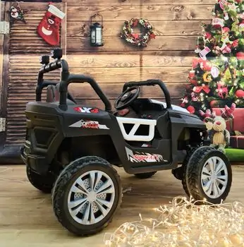 Buggy Explorer Jeep White - ელექტრო მანქანა კაუჩუკის საბურავებით, 3 image