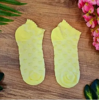 Baby Socks Soft Heart Yellow საბავშვო წინდები