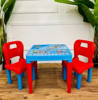 Pilsan-ის საბავშვო მაგიდა სკამით  03 414 HOBBY STUDY TABLE red