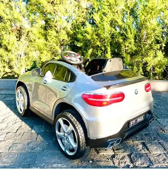BMW X6 Electric Car Painted Grey - ელექტრო მანქანა კაუჩუკის საბურავებით, 6 image