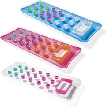 Bestway 43040 Summer Colors Transparent Floating Mat - გასაბერი ლეიბი, 10 image