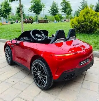 Moni Bo Car Mercedes DK-SL63 Red ელექტრო მანქანა კაუჩუკის საბურავებით და ტყავის სავარძლით, 5 image