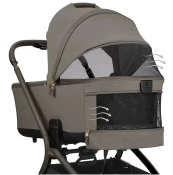KikkaBoo Goya Platinum Mocca 3 in1 - საბავშვო ეტლის კომპლექტი, 10 image