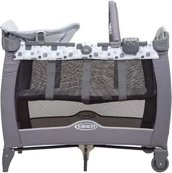 Graco CONTOUR ELECTRA BLOCK PARTY ორ დონიანი საწოლ-მანეჟი, 2 image
