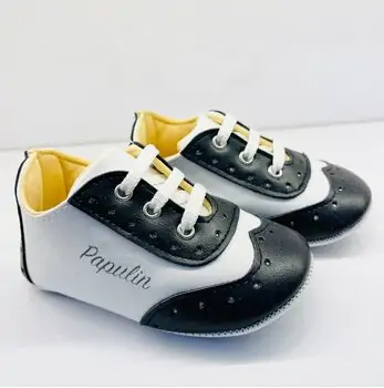 Papulin Baby Shoes 0-12 Months 2131 ჩვილის ფეხსაცმელი BLACK