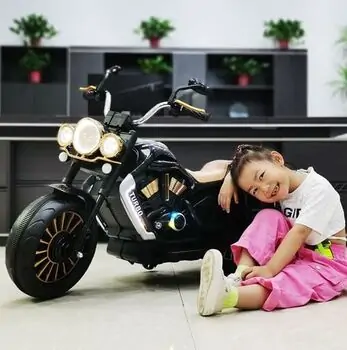 Moto For Kids Black საბავშვო ელექტრო მოტოციკლი, 2 image