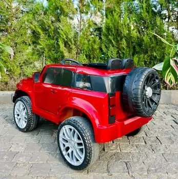 Toyota Off Road Electric Car Painted Red - ელექტრო მანქანა კაუჩუკის საბურავებით, 5 image