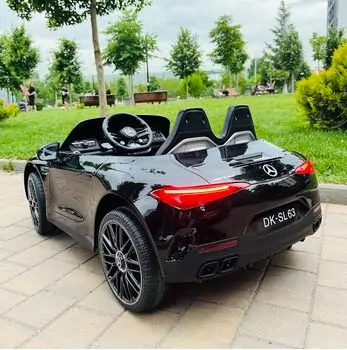 Moni Bo Car Mercedes DK-SL63 Black - ელექტრო მანქანა კაუჩუკის საბურავებით და ტყავის სავარძლით, 4 image