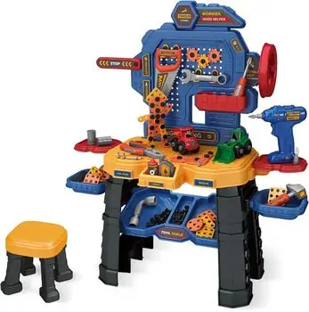 Realistic Construction Tool Set And Accessories - საბავშვო ხელსაწყოების ნაკრები, 2 image