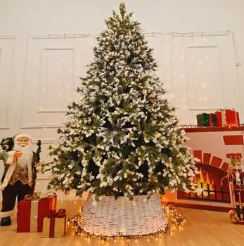 Christmas Tree With Lights 240 CM  PVC + PE  საახალწლო ნაძვის ხე შერეული სილიკონის წიწვებით და განათებით, 7 image