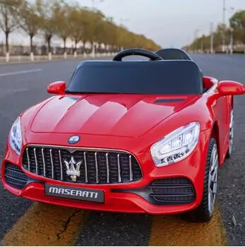 Maserati Car Painting Red - ელექტრო მანქანა კაუჩუკის საბურავებით
