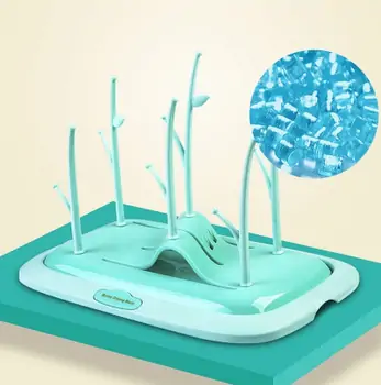 Cangaroo-ს საბავშვო ბოთლების საშრობი BOTTLE DRYING RACK CORAL blue, 5 image