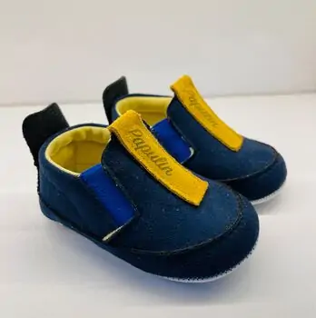 Papulin Baby Shoes 0-12 Months 2135 ჩვილის ფეხსაცმელი DARK BLUE
