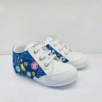 Papulin Baby Shoes 0-12 Months 4283 ჩვილის ფეხსაცმელი BLUE