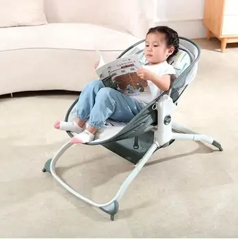 Cangaroo Abba Green 6in1 Multi-Function Bassinet, Bouncer and Rocker მრავალფუნქციური ელექტრო შეზლონგი [CLONE], 7 image