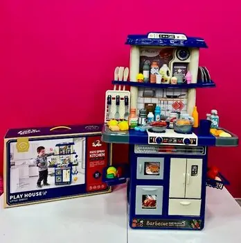 Happy Kitchen Cooker Toy For Kids 1234-3D ფუნქციური საბავშვო სამზარეულო, 2 image