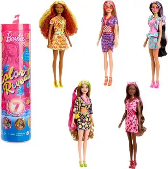 Barbie Color Reveal Sweet Fruit Series HJX49 - ბარბის თოჯინა ფერის ტრანსფორმაციით