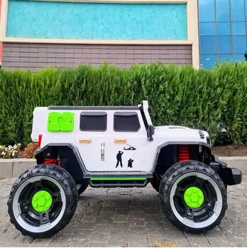 Off-Road Car 4x4 White - ელექტრო მანქანა, 2 image