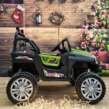 Buggy Explorer Jeep Green - ელექტრო მანქანა კაუჩუკის საბურავებით, 2 image