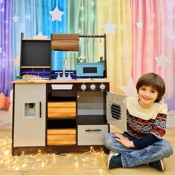 Moni Wooden kitchen Toskana - ხის სათამაშო სამზარეულო, 7 image