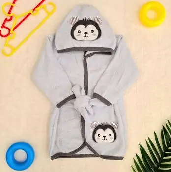 Little Bear bath set Blue საბავშვო ხალათის ნაკრები