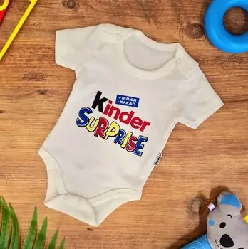 Bodysuit Kinder Surprise White ჩვილის ბოდე