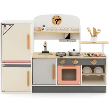 Wooden Play Kitchen Set - საბავშვო ხის სამზარეულო, 3 image