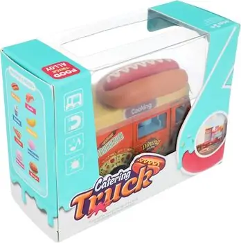 Hot Dog Pull Back Truck - სათამაშო მექანიკური მანქანა, 4 image