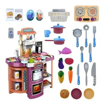 Portable Kitchen Set With Light And Sound - ფუნქციური საბავშვო სამზარეულო, 7 image