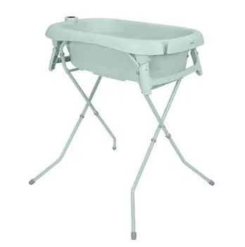 KikkaBoo Foldable Bathtub With Stand Pepper Sage - ჩვილის დასაკეცი აბაზანა