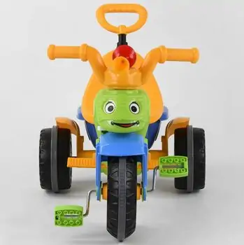 PİLSAN CATERPILLAR CONTROLLED TRICYCLE GREEN სატარებელი ველოსიპედი 07 128, 2 image