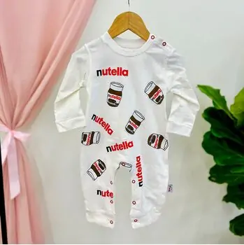 Baby Nutella Romper Muratbaby 5809 White რომპერი