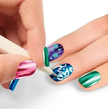 Cra-Z-Art Metallic Rainbow Nail Art საბავშვო ლაქის ნაკრები, 3 image