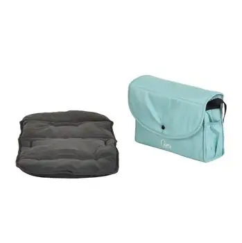 Cangaroo Ciara Turquoise With Black 3 In 1 Set With Multi Carseat საბავშვო ტრანსფორმერი ეტლის კომპლექტი, 18 image