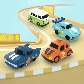 Dinosaur 4 Car Park Building Track Set - სათამაშო პარკინგი, 7 image