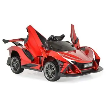 Moni Bo Car Flash Red ელექტრო მანქანა კაუჩუკის საბურავებით და ტყავის სავარძლით, 2 image